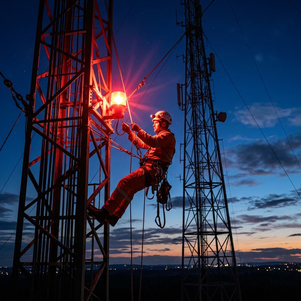 Iluminando Fachadas e Torres com Segurança e Rapidez