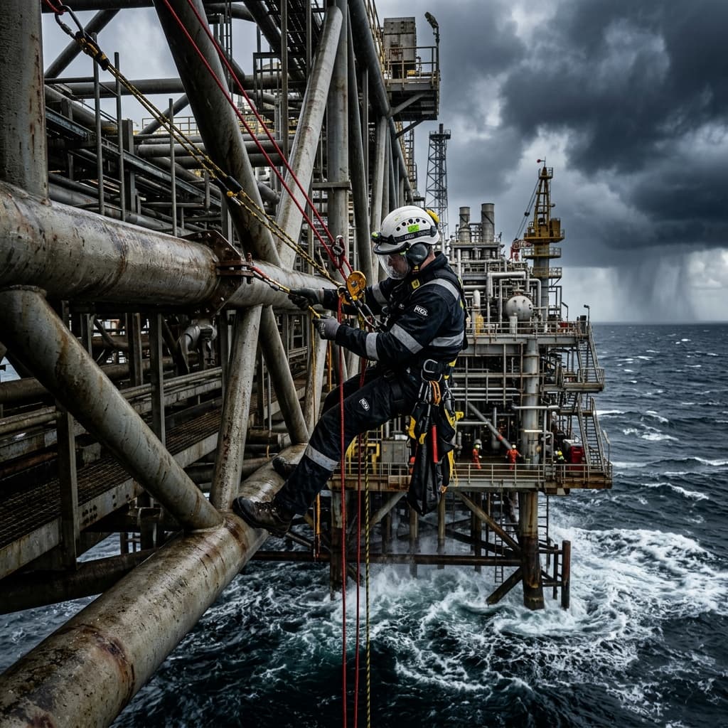 Alpinismo Industrial em Plataformas de Petróleo